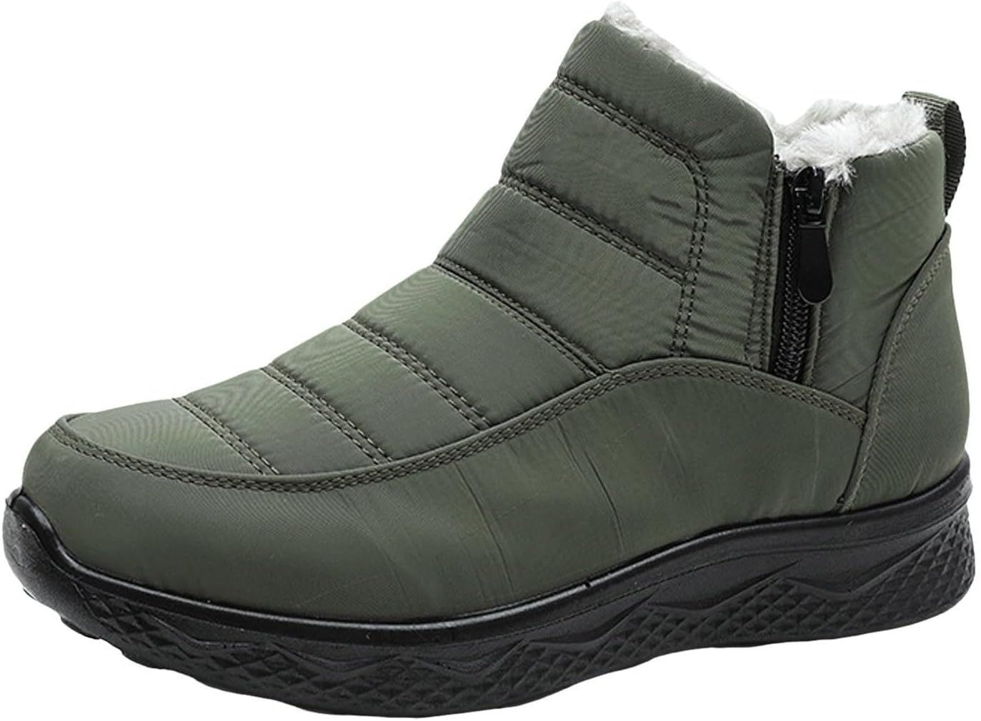 

Женские зимние сапожки Toumov с меховой подкладкой, теплые, удобные, на липучке, ботильоны с поддержкой свода стопы, противоскользящие, ортопедические, легкие, комфортные короткие сапожки, термоботинки для прогулок, кроссовки, зеленый