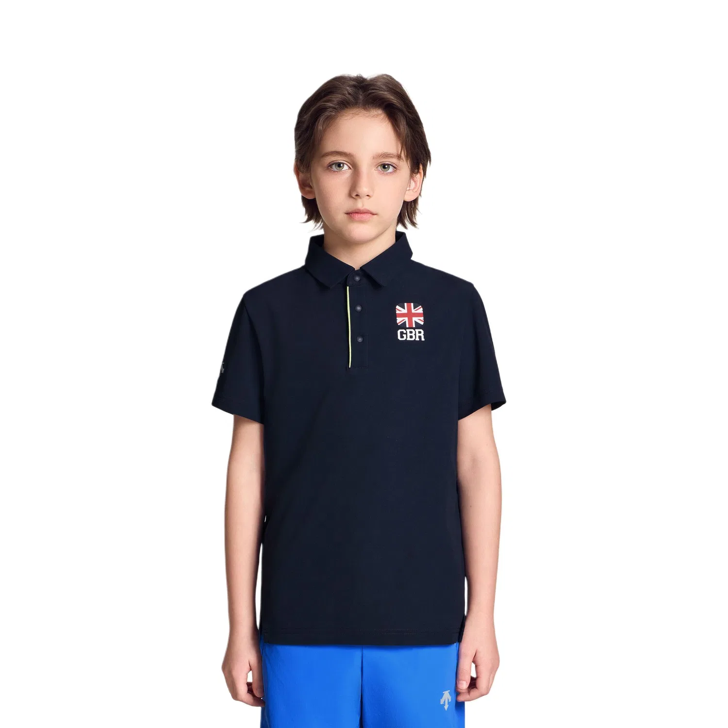 Детское поло Descente Navy Blue