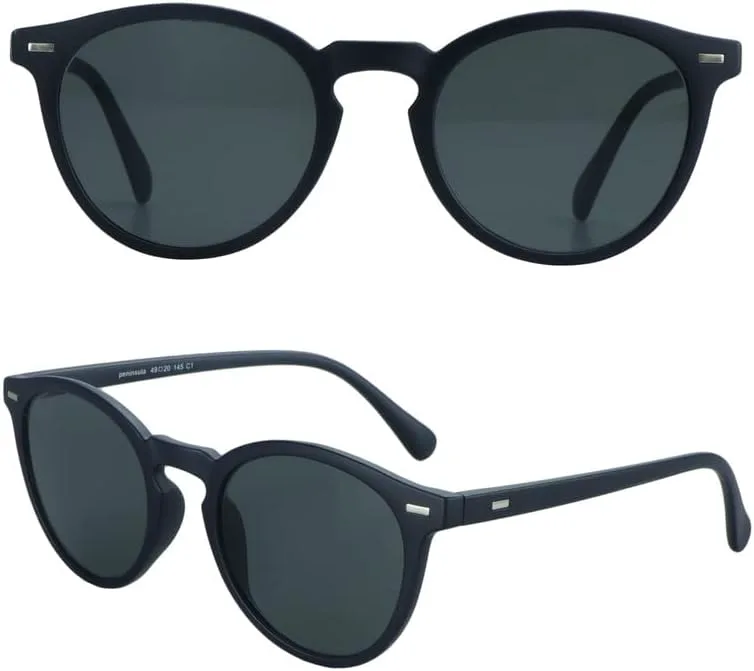 

Солнцезащитные очки YEIN (2 шт.) для мужчин и женщин, с защитой от УФ-излучения, винтажная квадратная полноразмерная оправа, Peninsula_navy+black and White