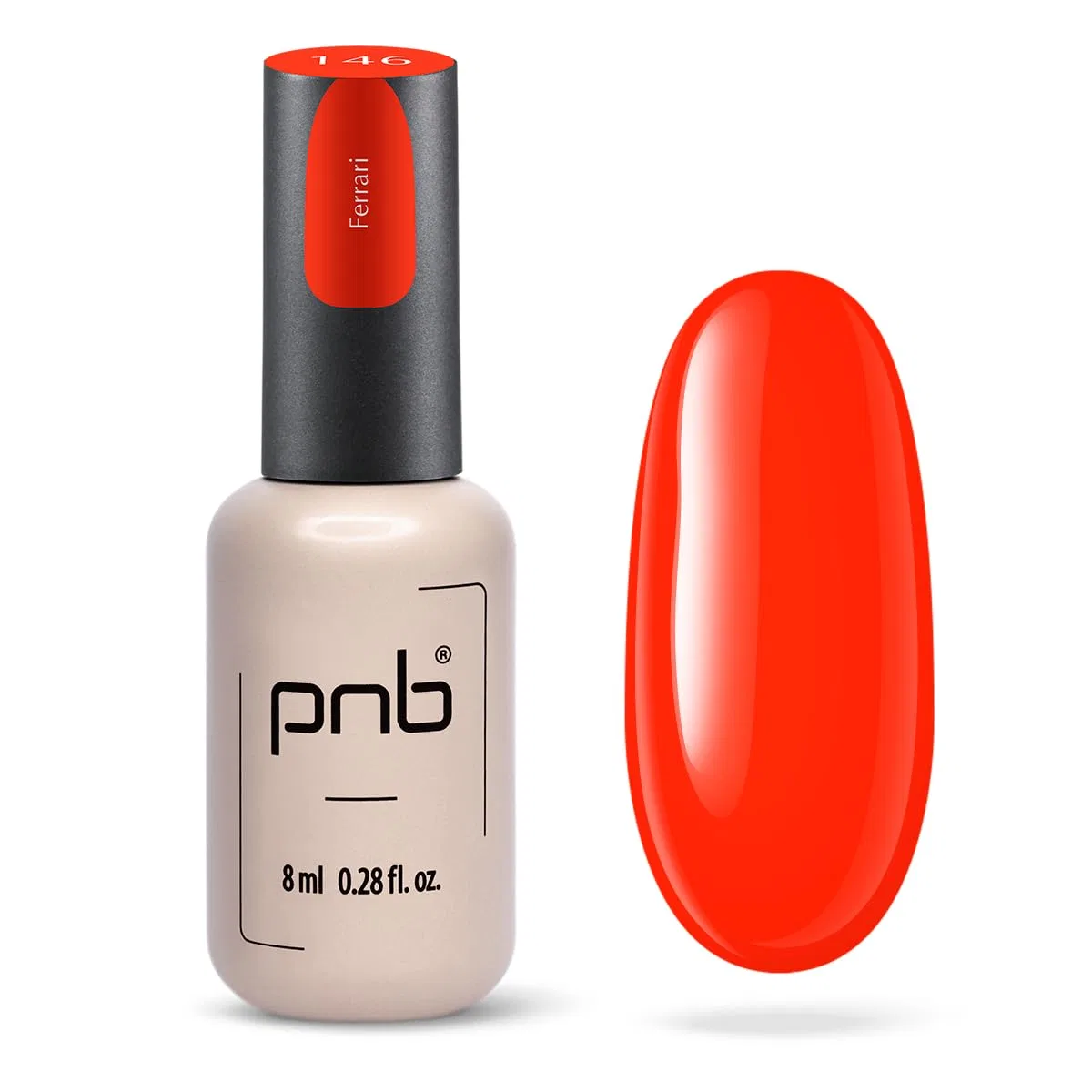 UV LED гель-лак «Shellac» от PNB, 8 мл, цвет Ferrari Classic Red Pnb Professional Nail Boutique