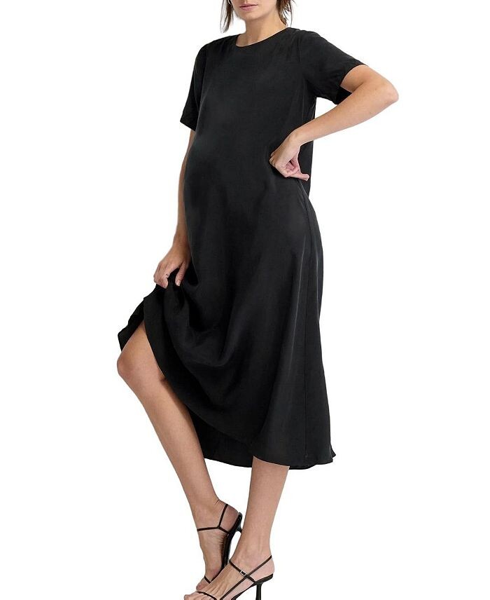 

HATCH Collection James Dress Платье миди для беременных, черный