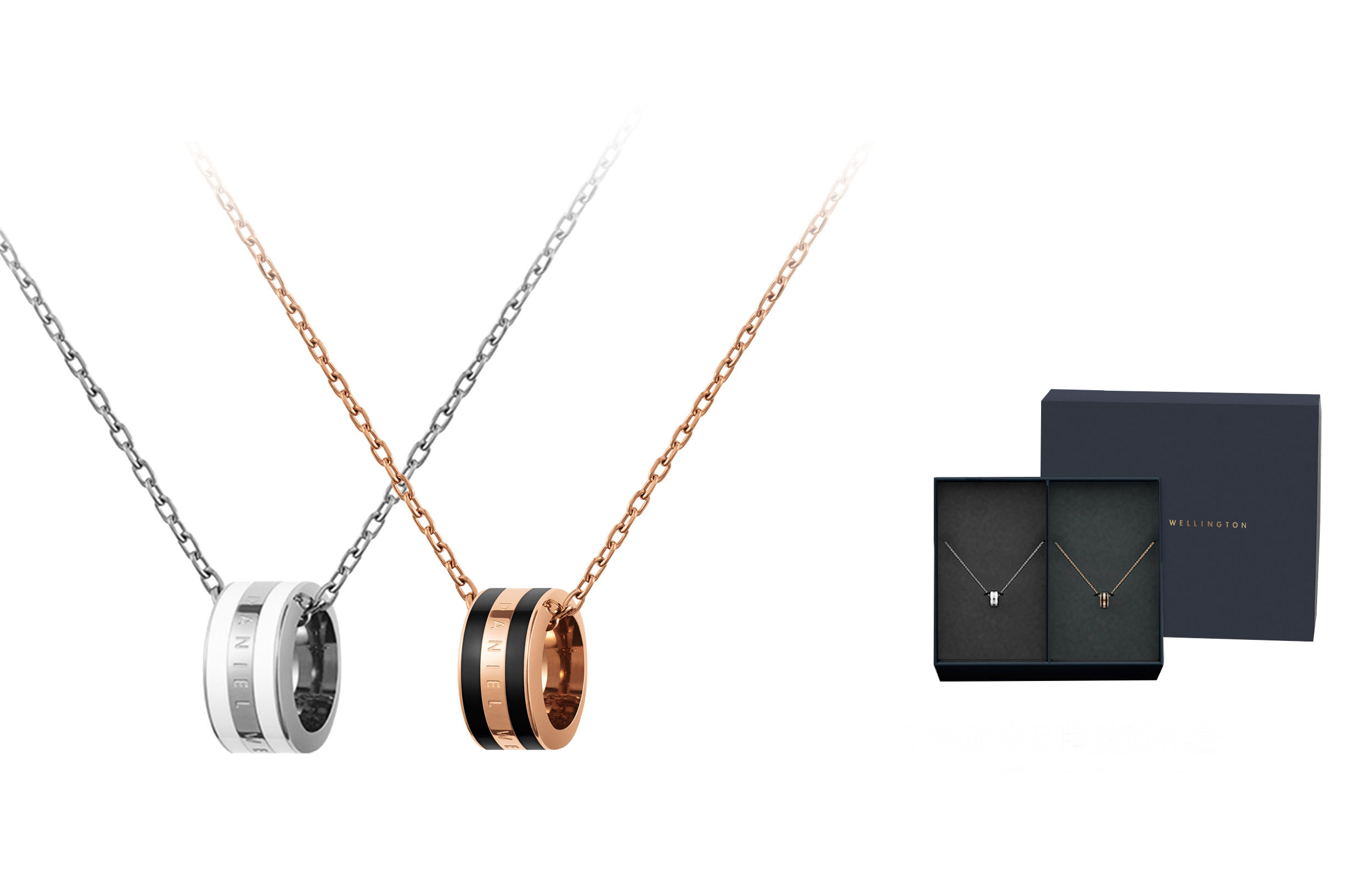 

DW/DanielWellington Ожерелья Daniel Wellington Alloy унисекс фарфор белый серебристый и керамика черный золотой