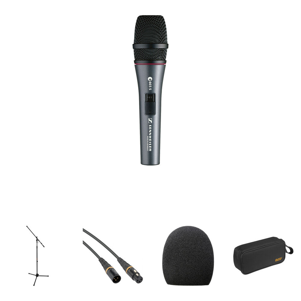 

Ручной микрофон Sennheiser e 865S Handheld Condenser Microphone Stage Kit