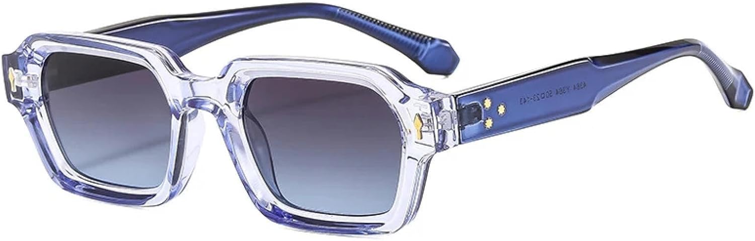 

Солнцезащитные очки с защитой от УФ-излучения UV400 | Женские, мужские с градиентным покрытием и заклепками, двухцветные, для занятий спортом на открытом воздухе и вождения DSVIGF, Blue Gray Blue