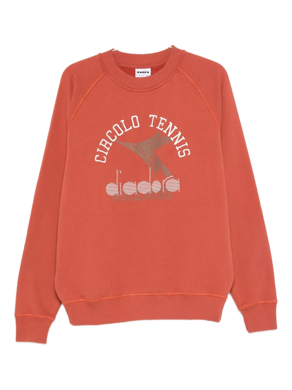 

Свитшот с принтом-логотипом Diadora, коричневый