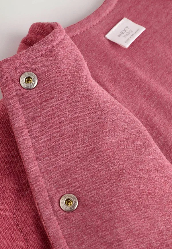 Стеганая джинсовая куртка стандартного кроя Next, Pink — фото 3