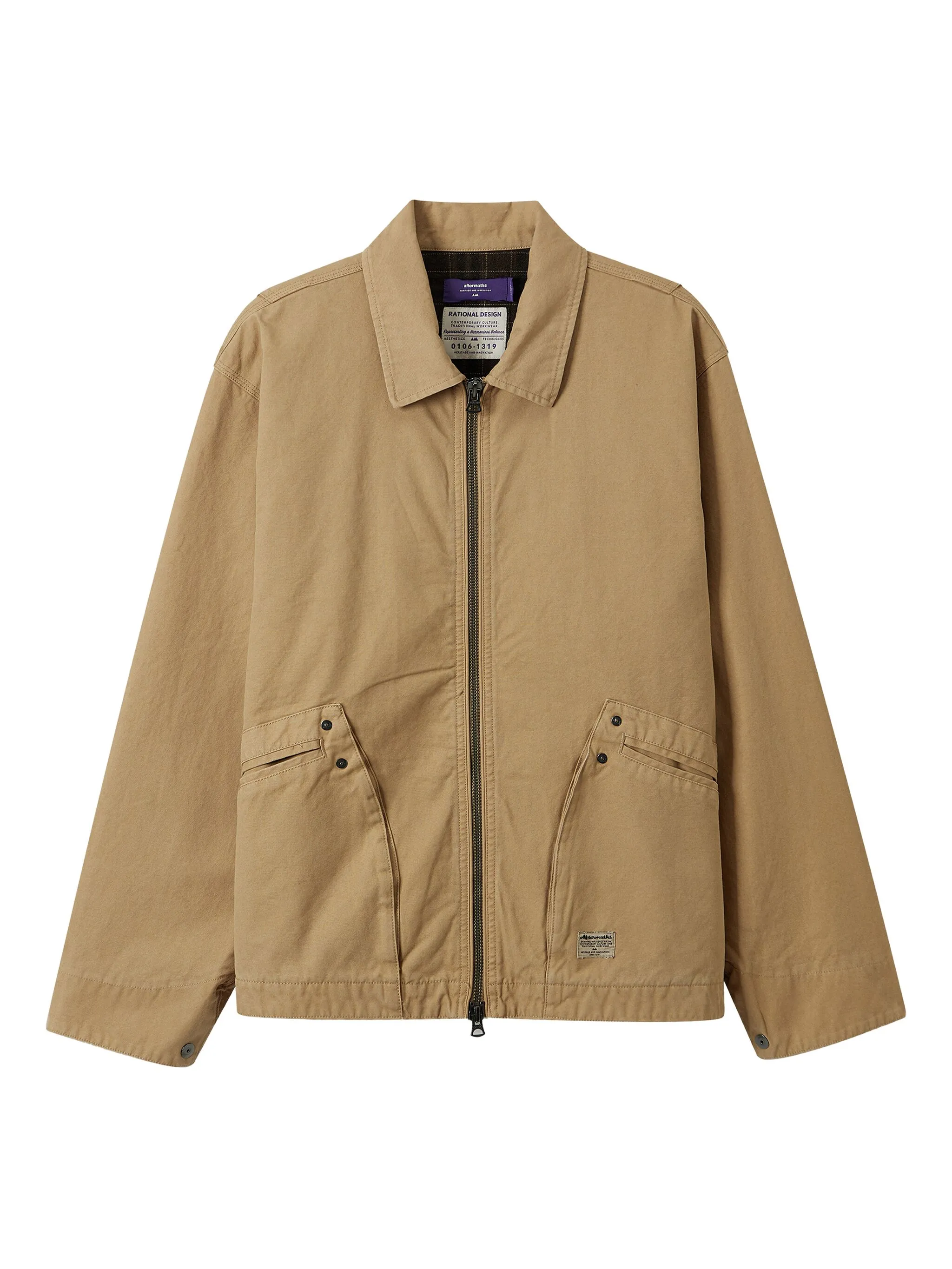 

Куртка-рубашка на молнии Aftermaths, бежевый