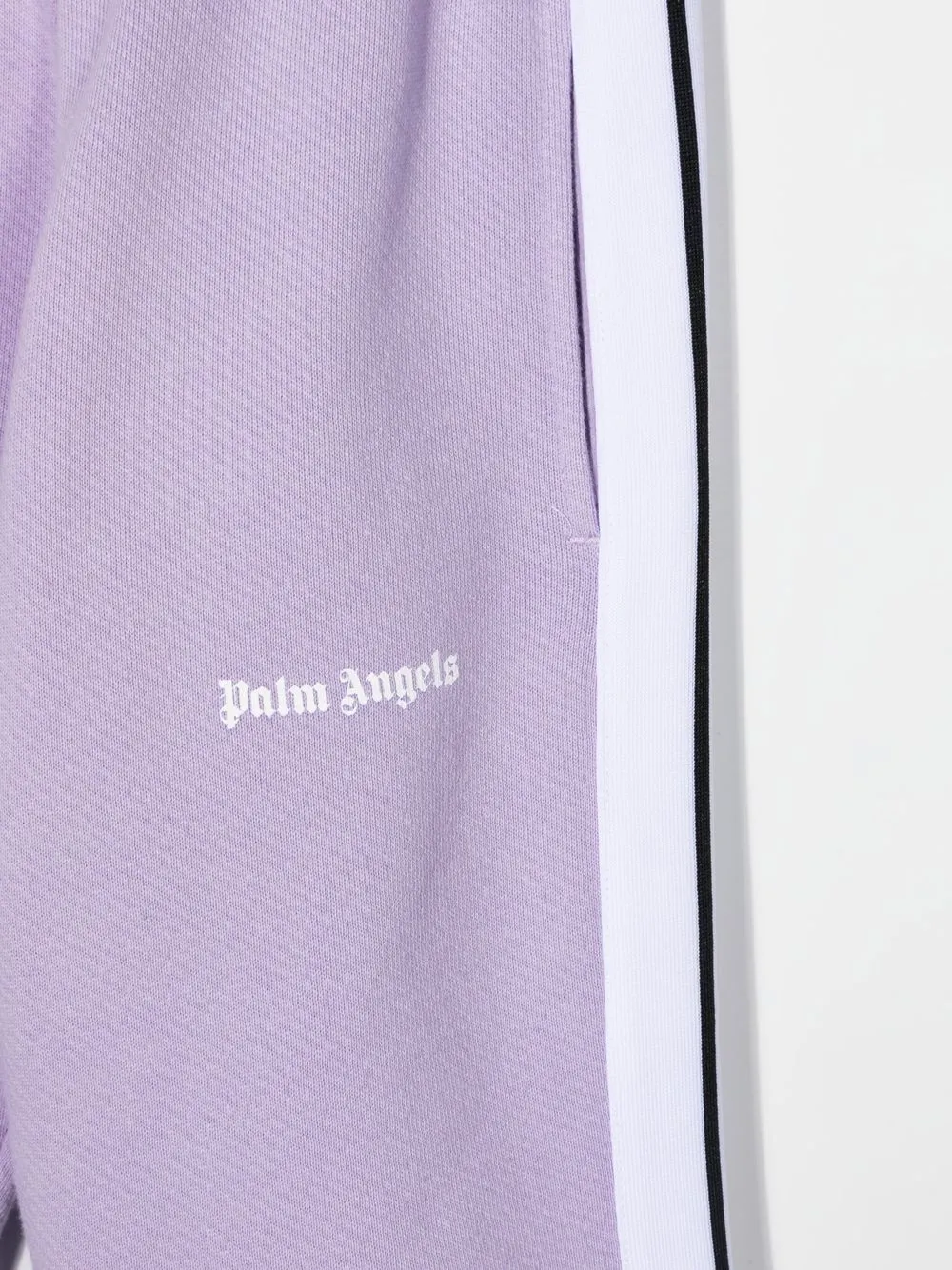 Спортивные брюки с контрастным логотипом Palm Angels Kids, фиолетовый — фото 3