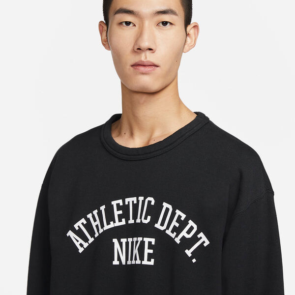 Толстовка Nike Sportswear Trend Fleece Crew Top 'Black', черный — фото 2