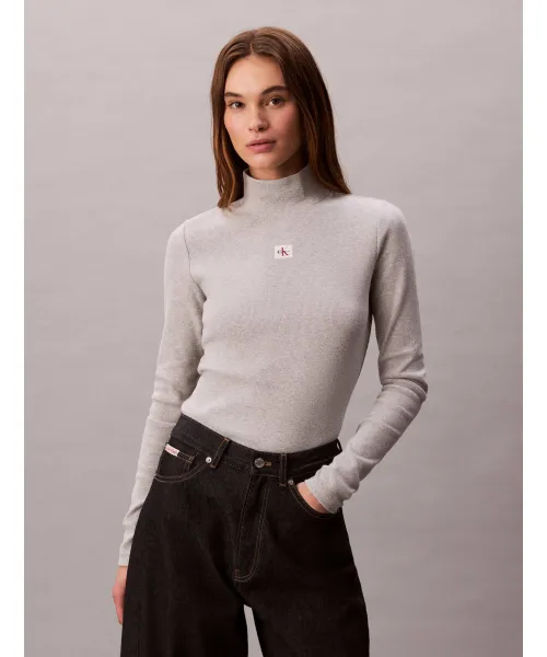 

Полуводолазка Slim fit Calvin Klein Jeans, серый