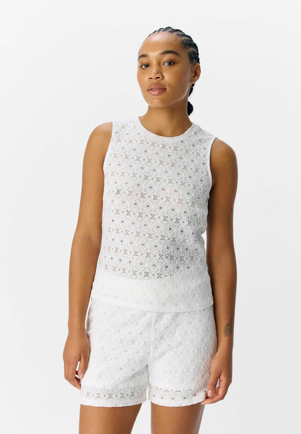 

Блуза BRODERIE ANGLAISE Object, кремовый