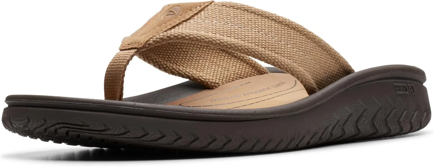 Мужские шлепанцы Clarks Wesley Post, Desert Textile