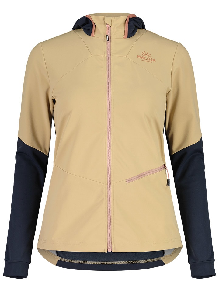 

Куртка софтшелл MarlingM Maloja, цвет beige/dunkelblau