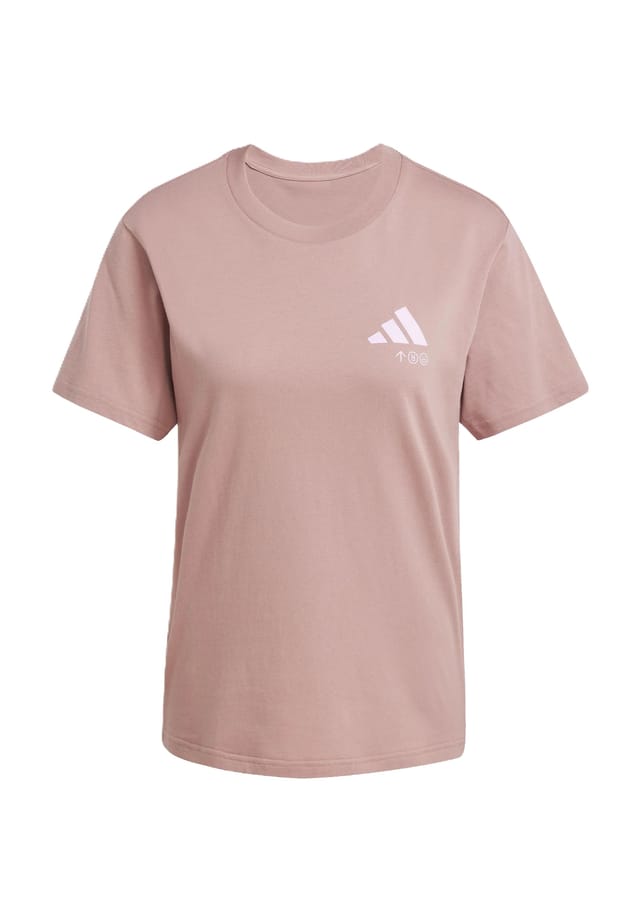 

Футболка с рисунком хлопок Adidas, цвет warcla