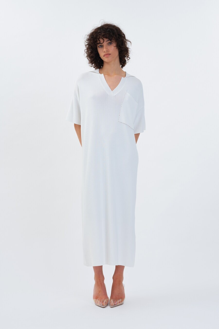 

Платье макси Aligne Dress, белый