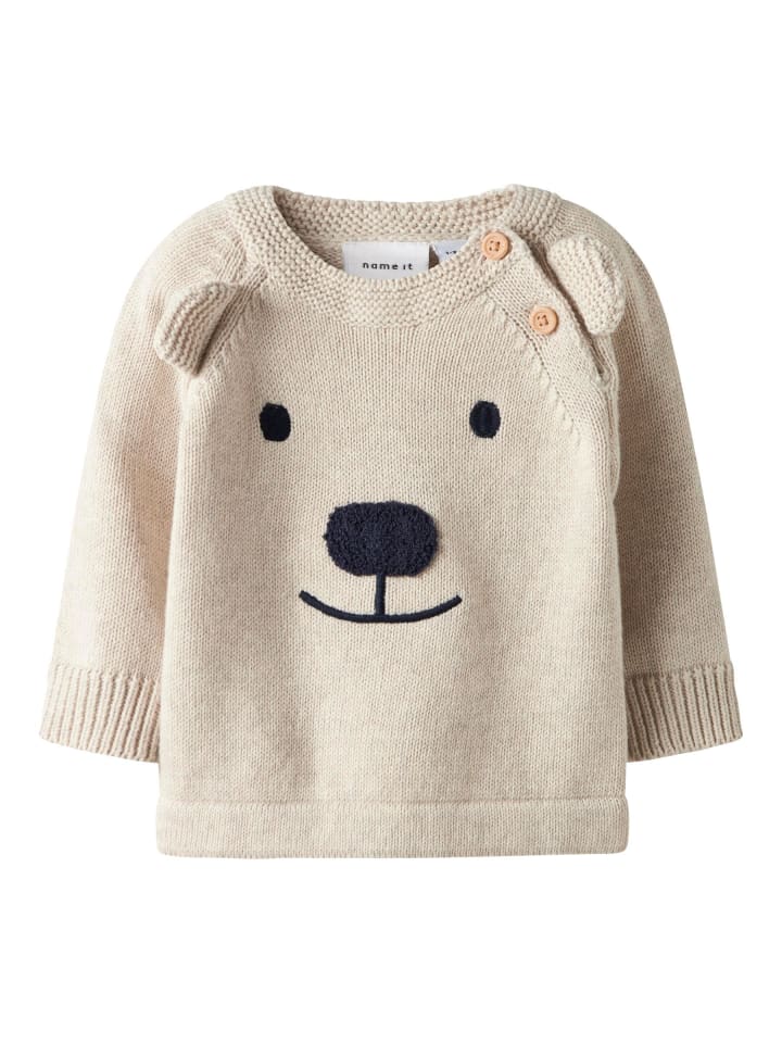 

Name it Вязаный свитер в технике пейот меланж