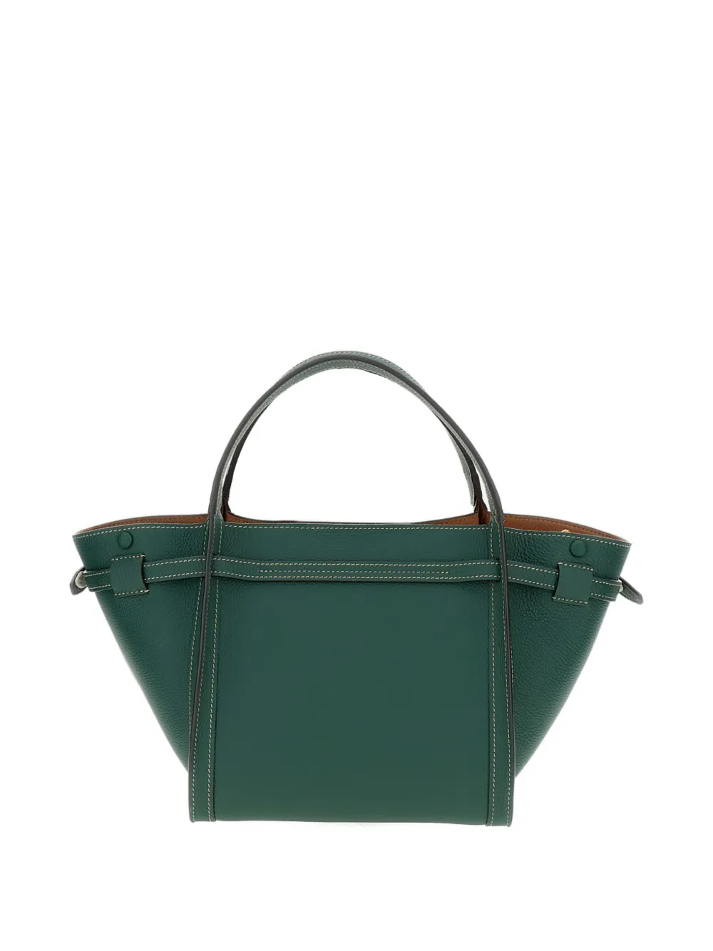Маленькая кожаная шоппер-сумка Tod'S, зеленый — фото 2