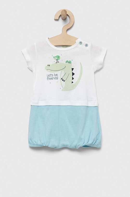 

Хлопковые рамперы для новорожденных United Colors of Benetton, синий