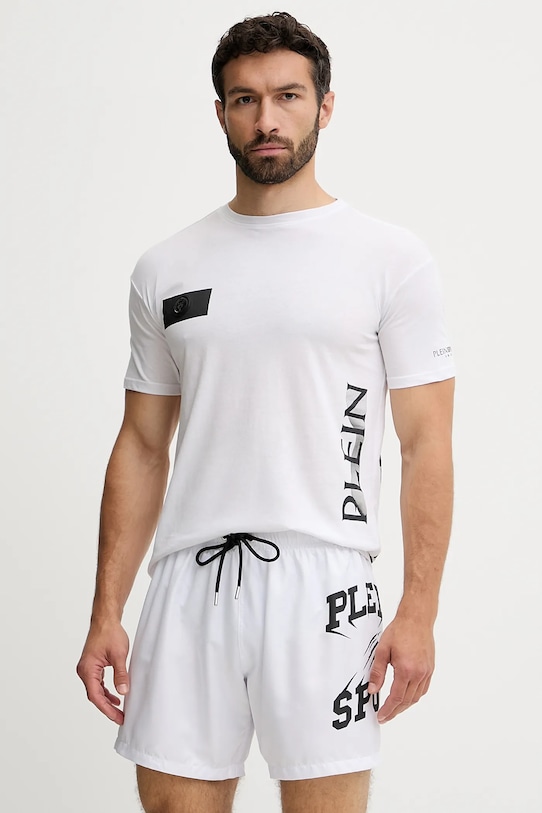 

Футболка из хлопка Plein Sport, белый
