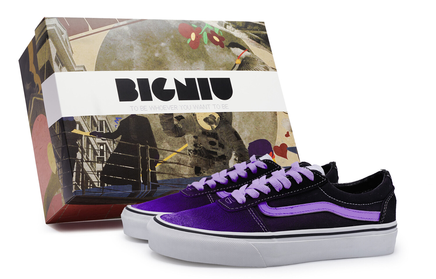 

Кроссовки Vans Ward Skateboarding Shoes Women's Low-top Purple, фиолетовый