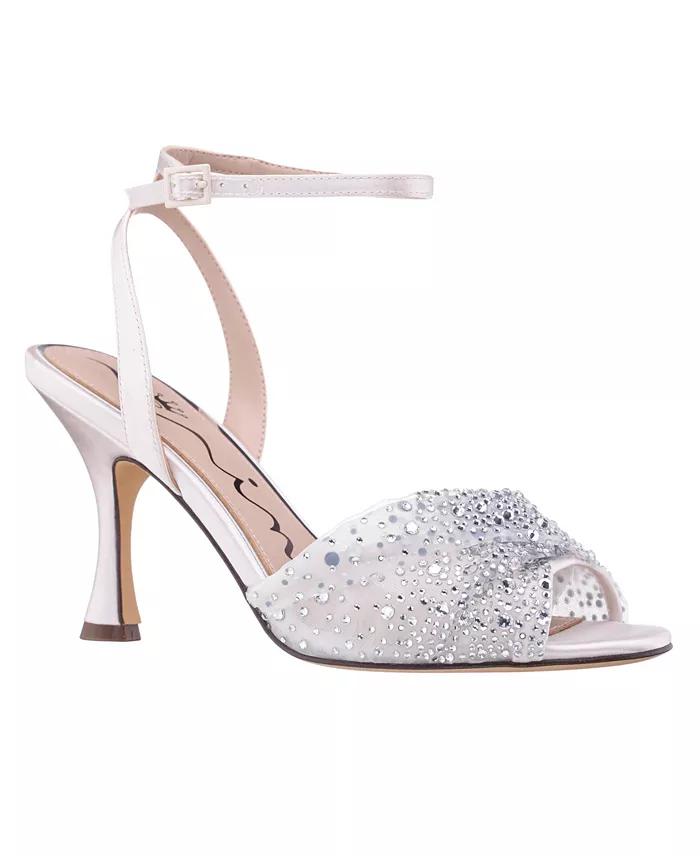 Женские вечерние сандалии Vida Almond Toe Nina, слоновая кость/кремовый