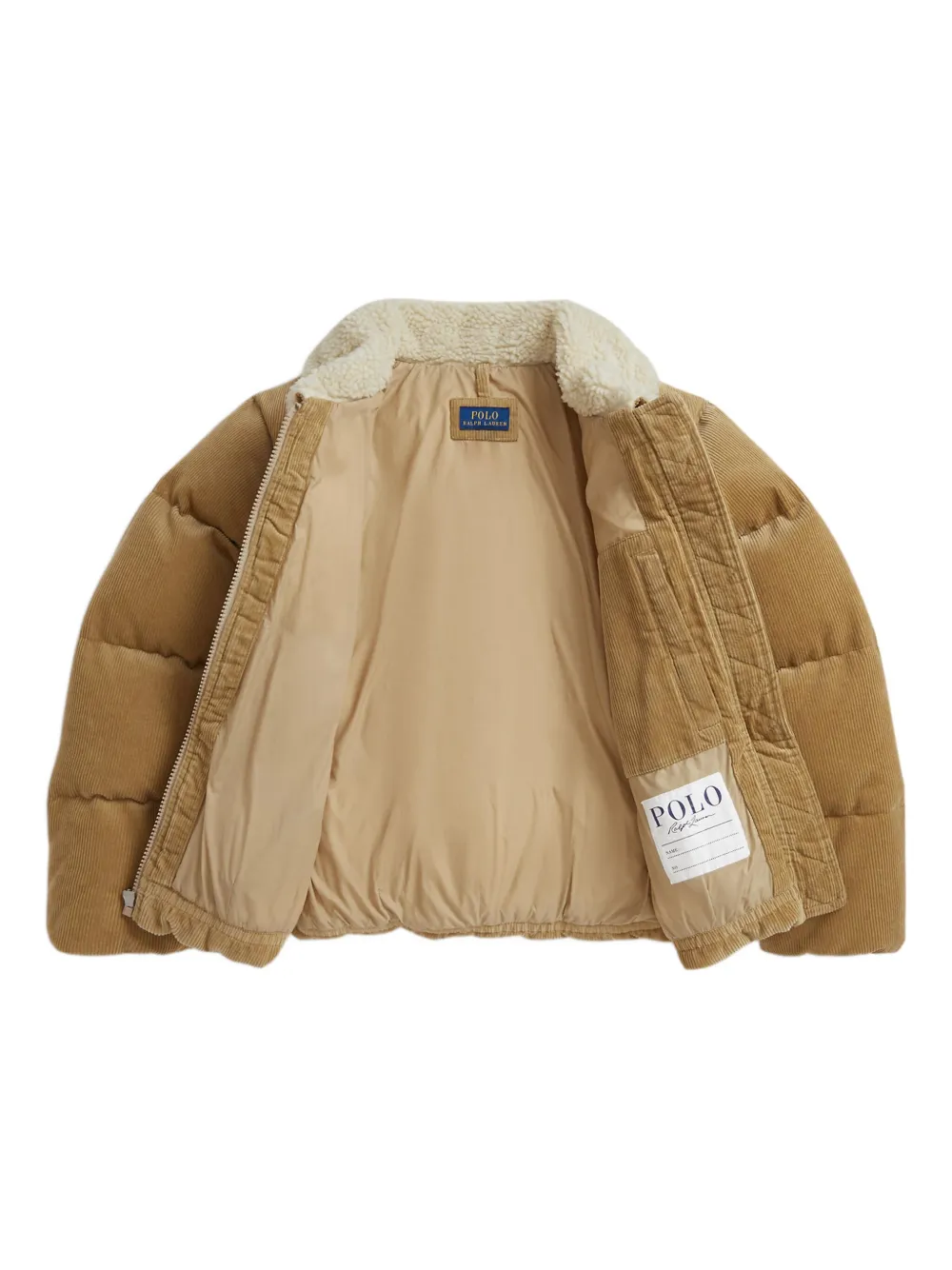 

Вельветовый пуховик POLO RALPH LAUREN KIDS, коричневый