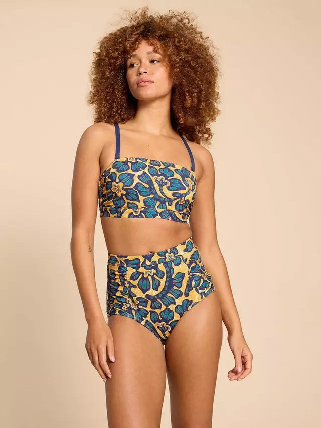 

Низ бикини White Stuff Verity High Waist Floral Swim, цвет yellow/multi