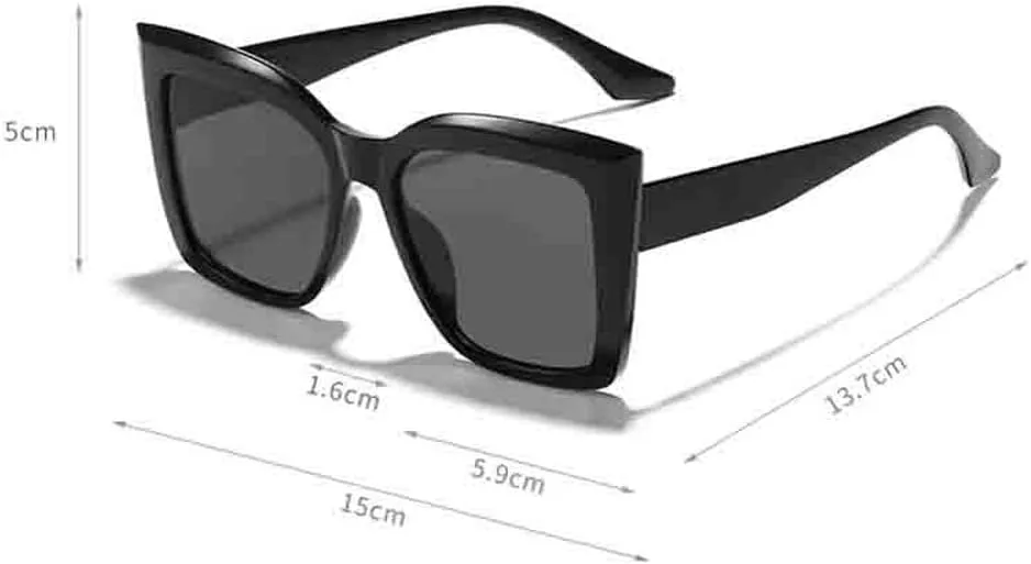 

Женские солнцезащитные очки в крупной оправе, модные солнцезащитные очки для женщин, для активного отдыха и путешествий, защита от ультрафиолета UV400 TYUVIVO, A6