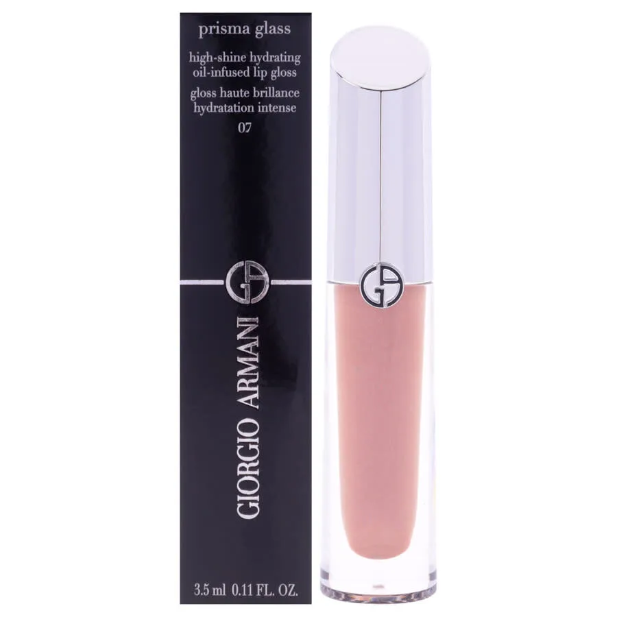 Блеск для губ Giorgio Armani Ladies Prisma Glass 0,11 унции 07 Nude Glow Макияж 3614274183306