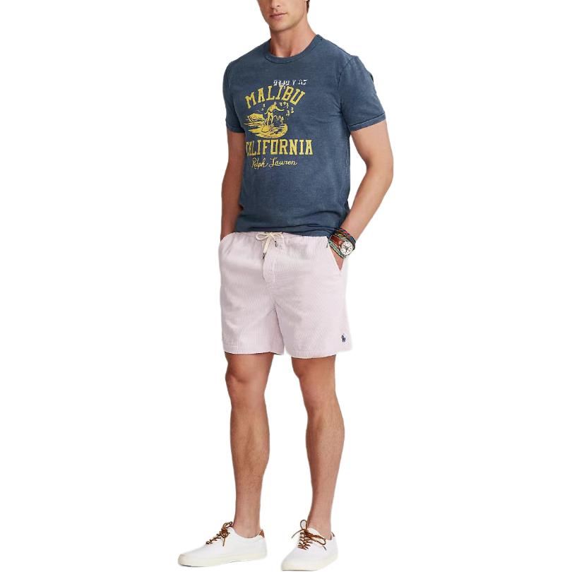 Футболка Polo Ralph Lauren Classic Fit Jersey Graphic, синий — фото 4
