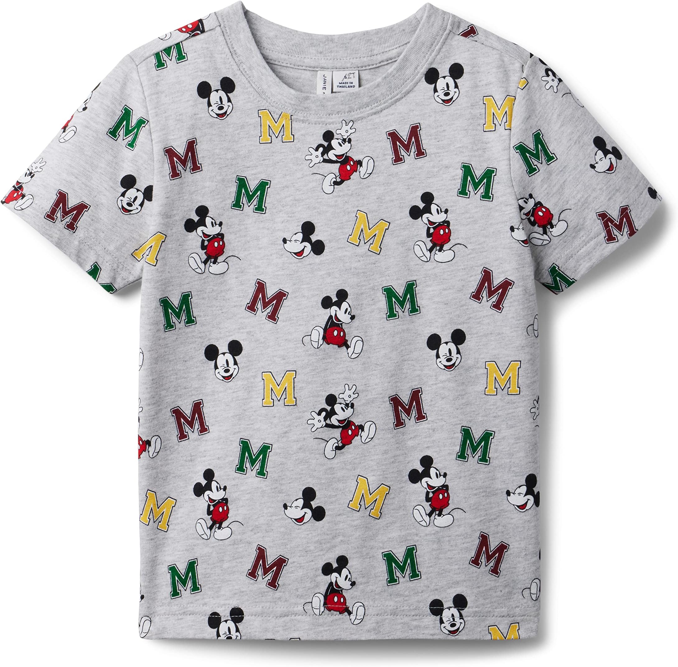 

Рубашка Janie and Jack All Over Mickey Shirt, серый