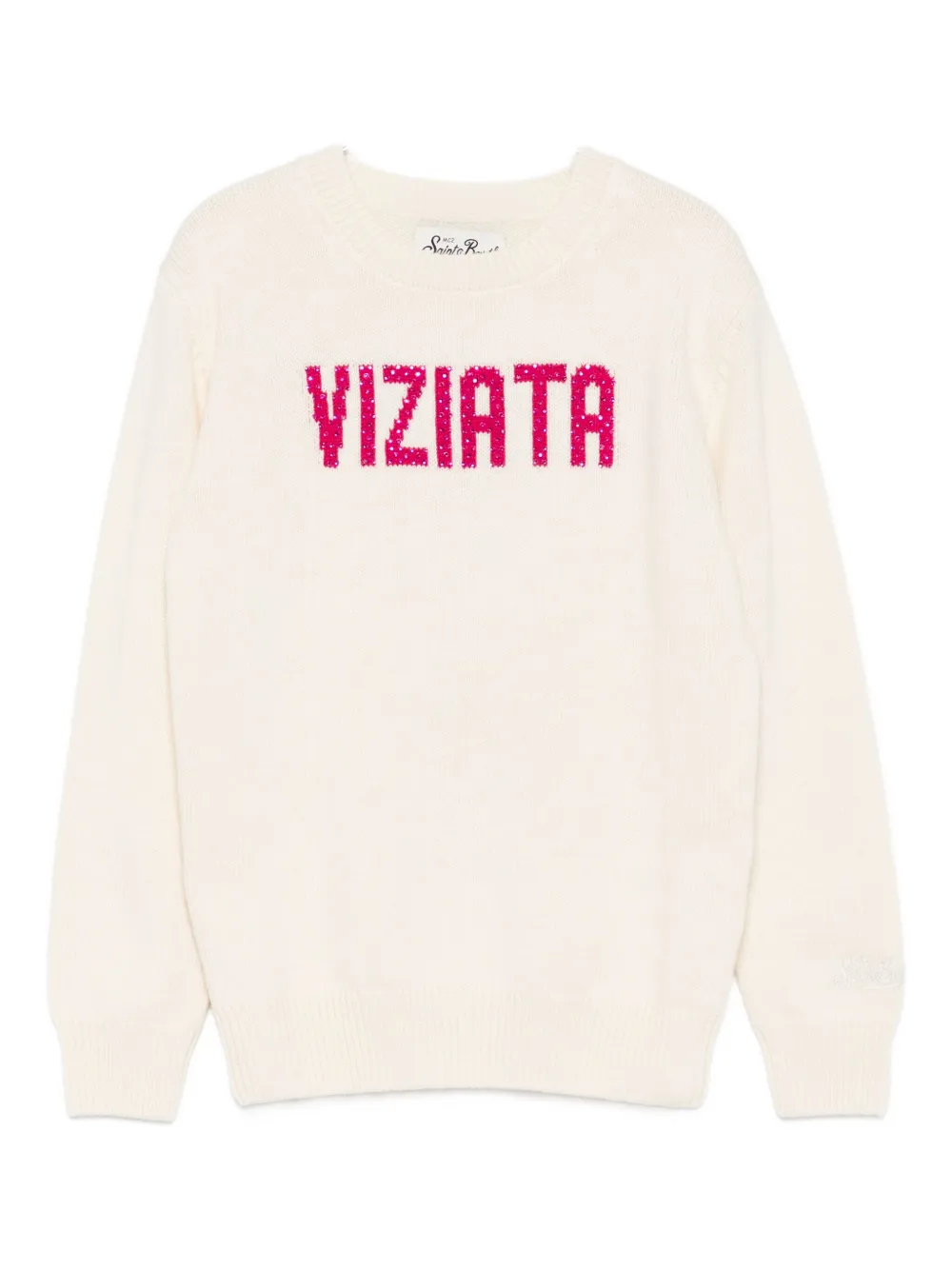 

Свитер с круглым вырезом Mc2 Saint Barth Kids, белый