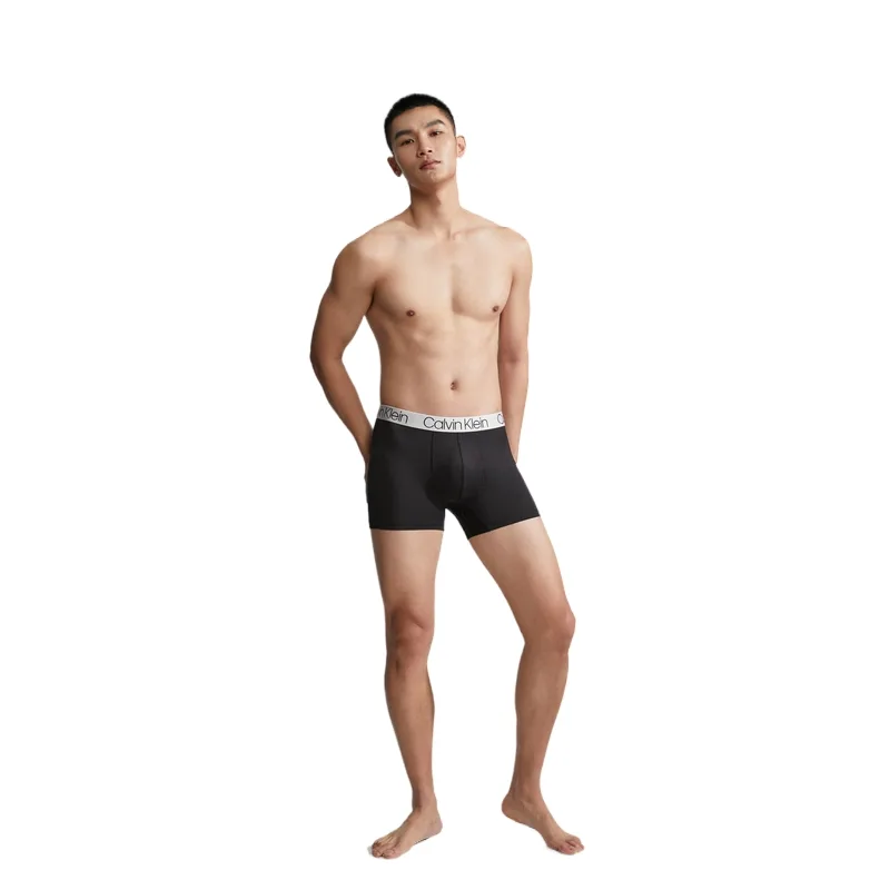 Трусы Calvin Klein Boxer, 3 предмета, космический черный — фото 4
