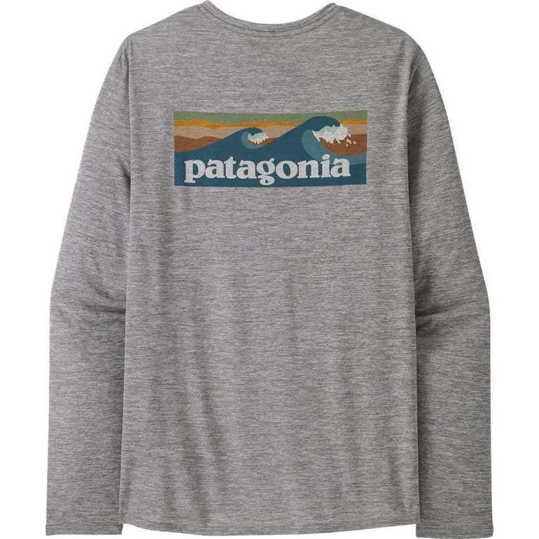 Футболка мужская быстросохнущая Patagonia, Fleck Blue/WRFL — фото 3
