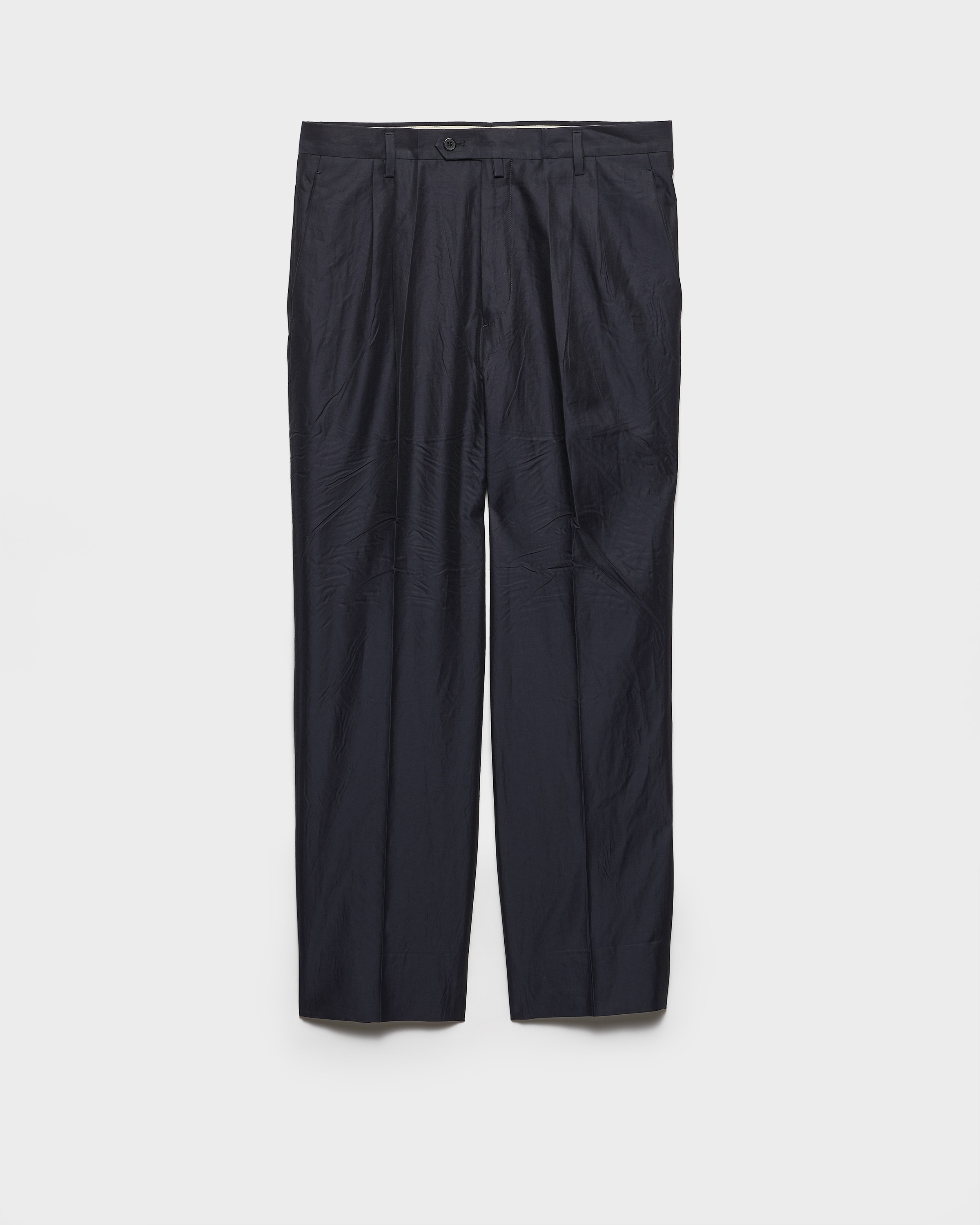 

Брюки из хлопка и шелка Prada, синий