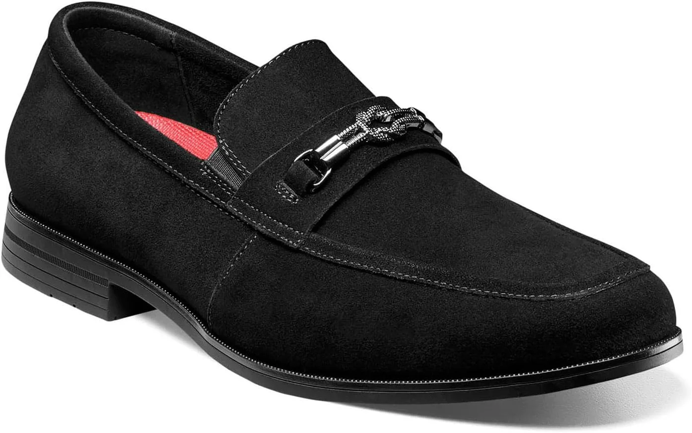 Мужские лоферы Stacy Adams Ravelle Moc Toe Bit Slip on Loafer, черный/черный
