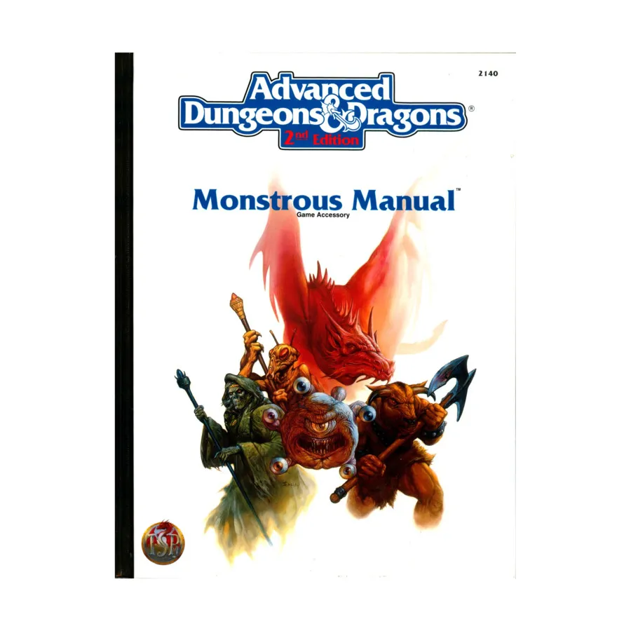 

Monstrous Manual (3rd Printing, White Cover), Advanced Dungeons & Dragons (2nd Edition) - Monstrous Compendiums, Miscellaneous & Accessories, твердый переплет