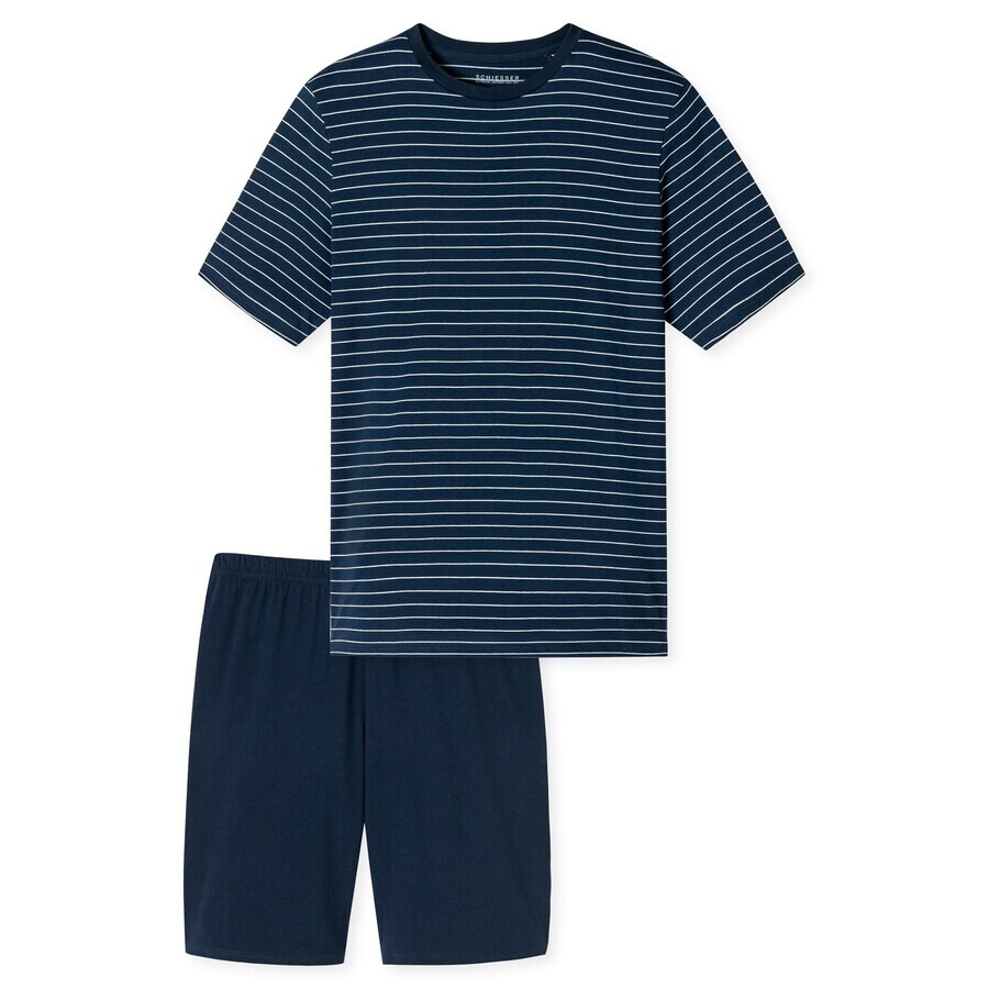 

Пижама SCHIESSER Long Pajamas, темно-синий