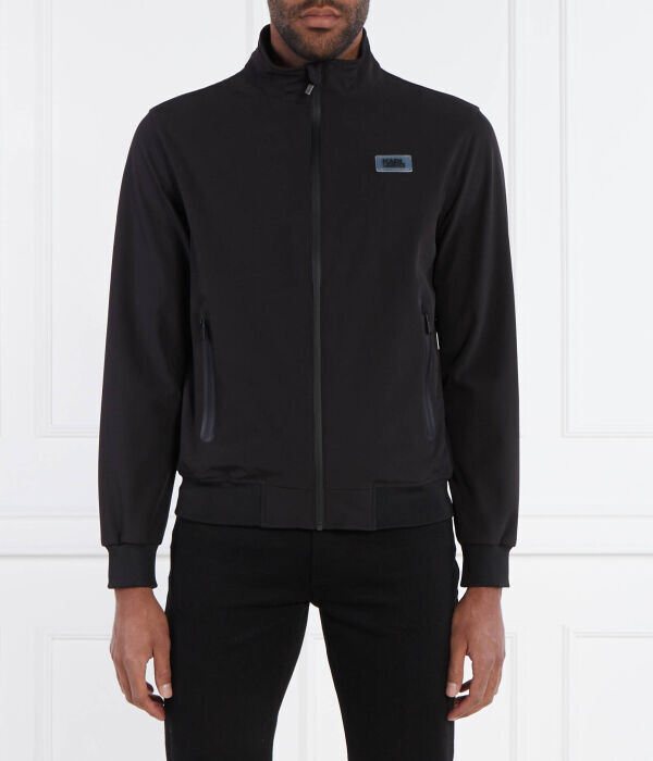 

Куртка Karl Lagerfeld Regular Fit с карманами на молнии, черный