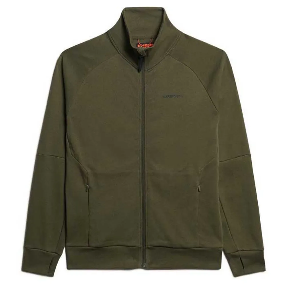 

Толстовка Superdry Tech full zip, зеленый