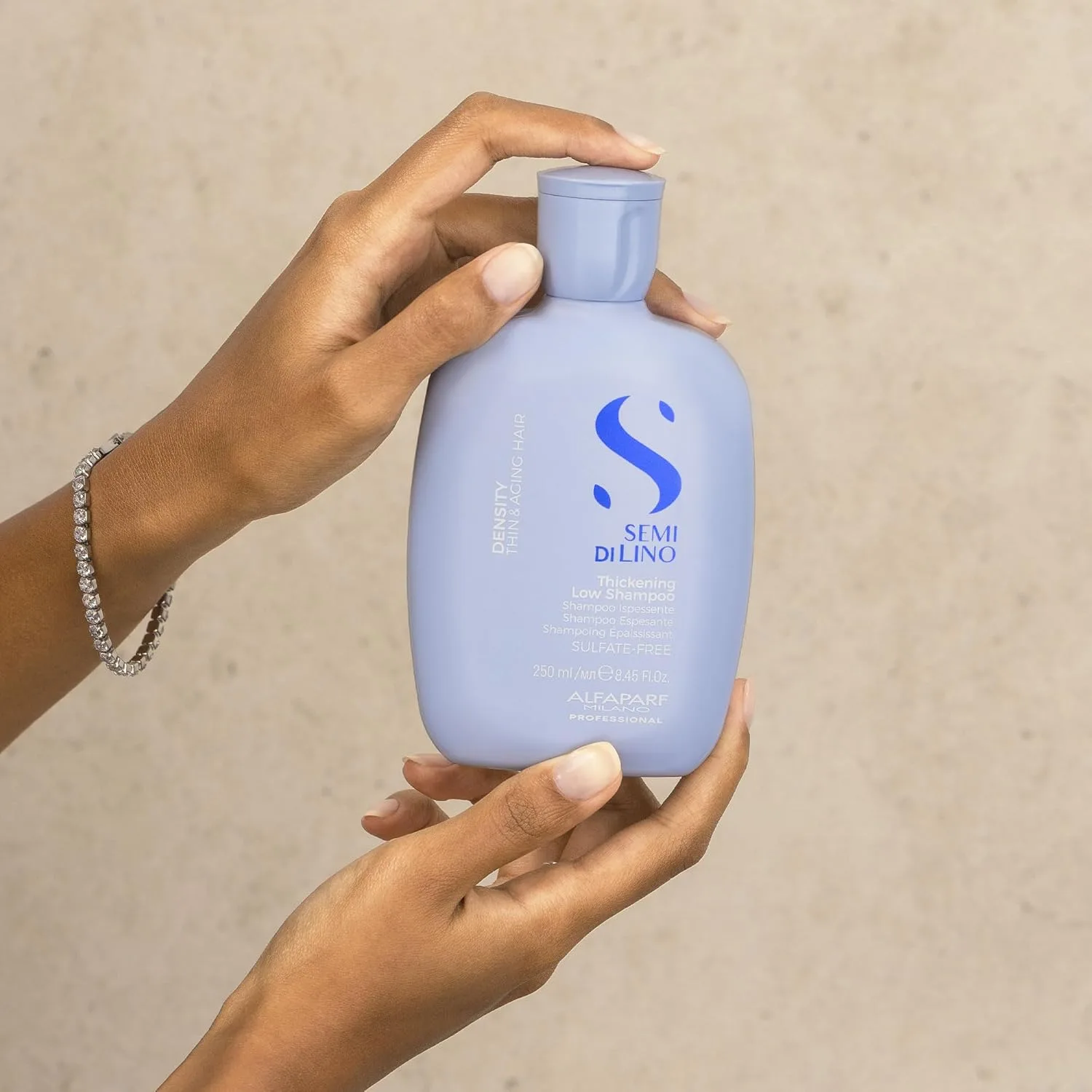 ALFAPARF MILANO Semi di Lino Density Thickening Shampoo - пептиды и аминокислоты - для тонких и редких волос - без сульфатов - придает объем и густоту 250 мл (.) — фото 4