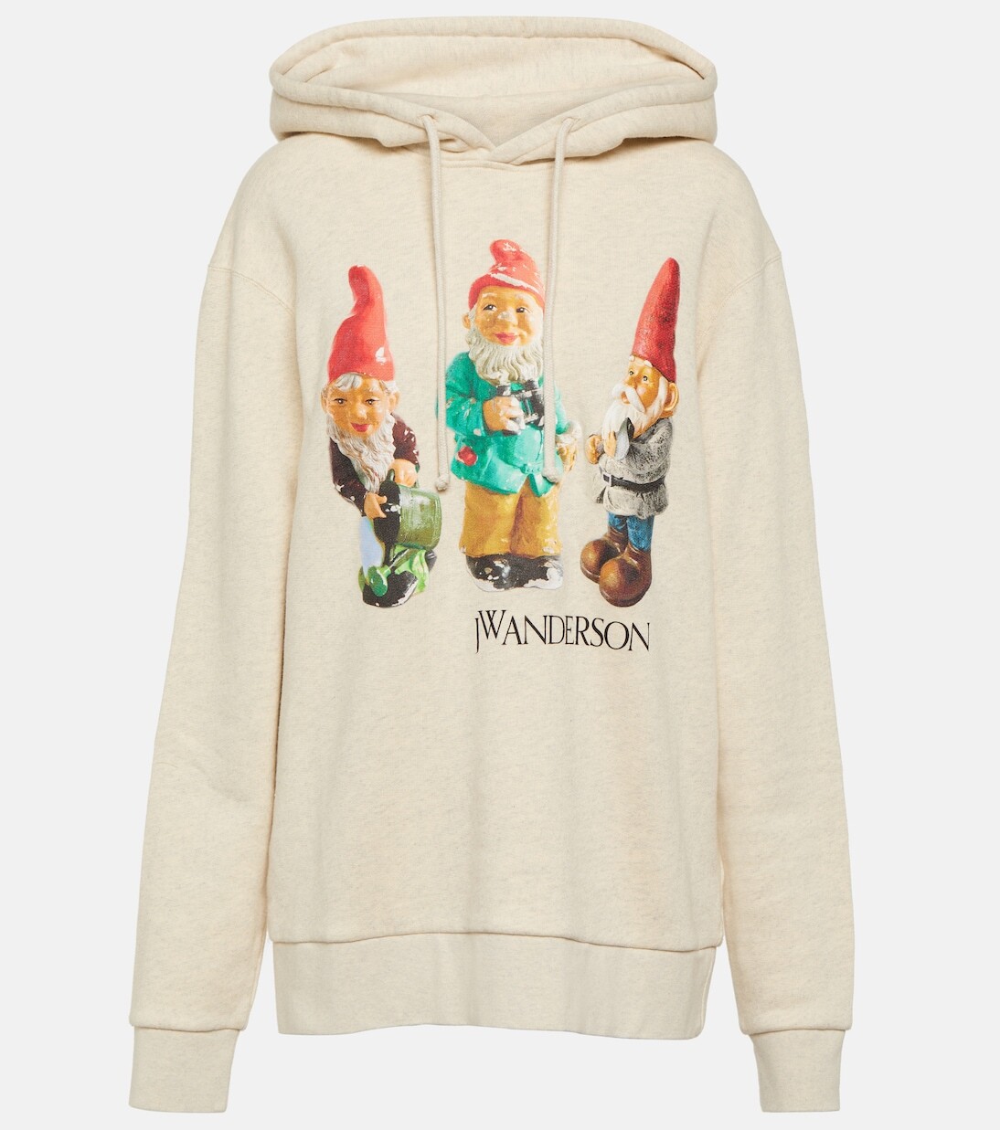 

Худи gnome trio из хлопка Jw Anderson, бежевый