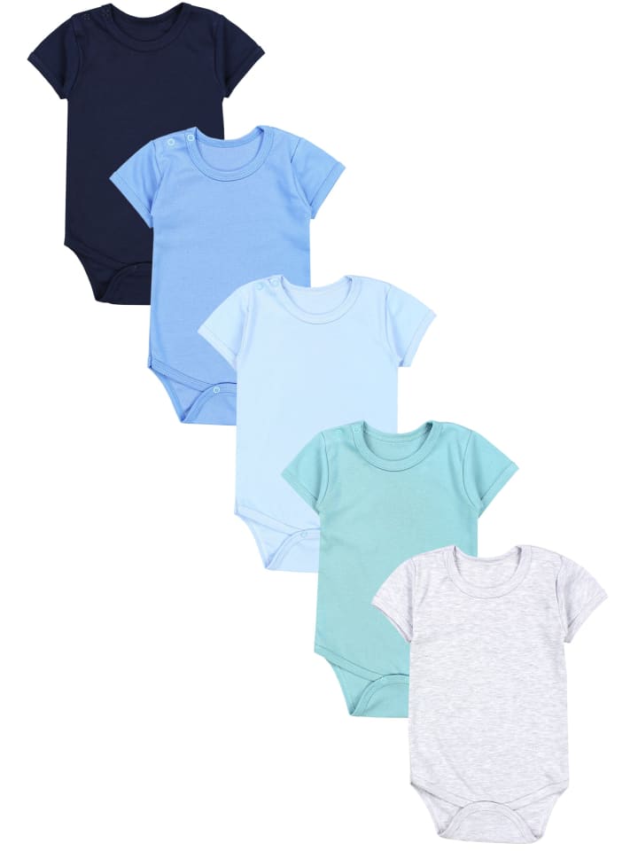 

TupTam Детские бодики с короткими рукавами для мальчиков, комплект из 5 штук, коричнево-зеленый цвет