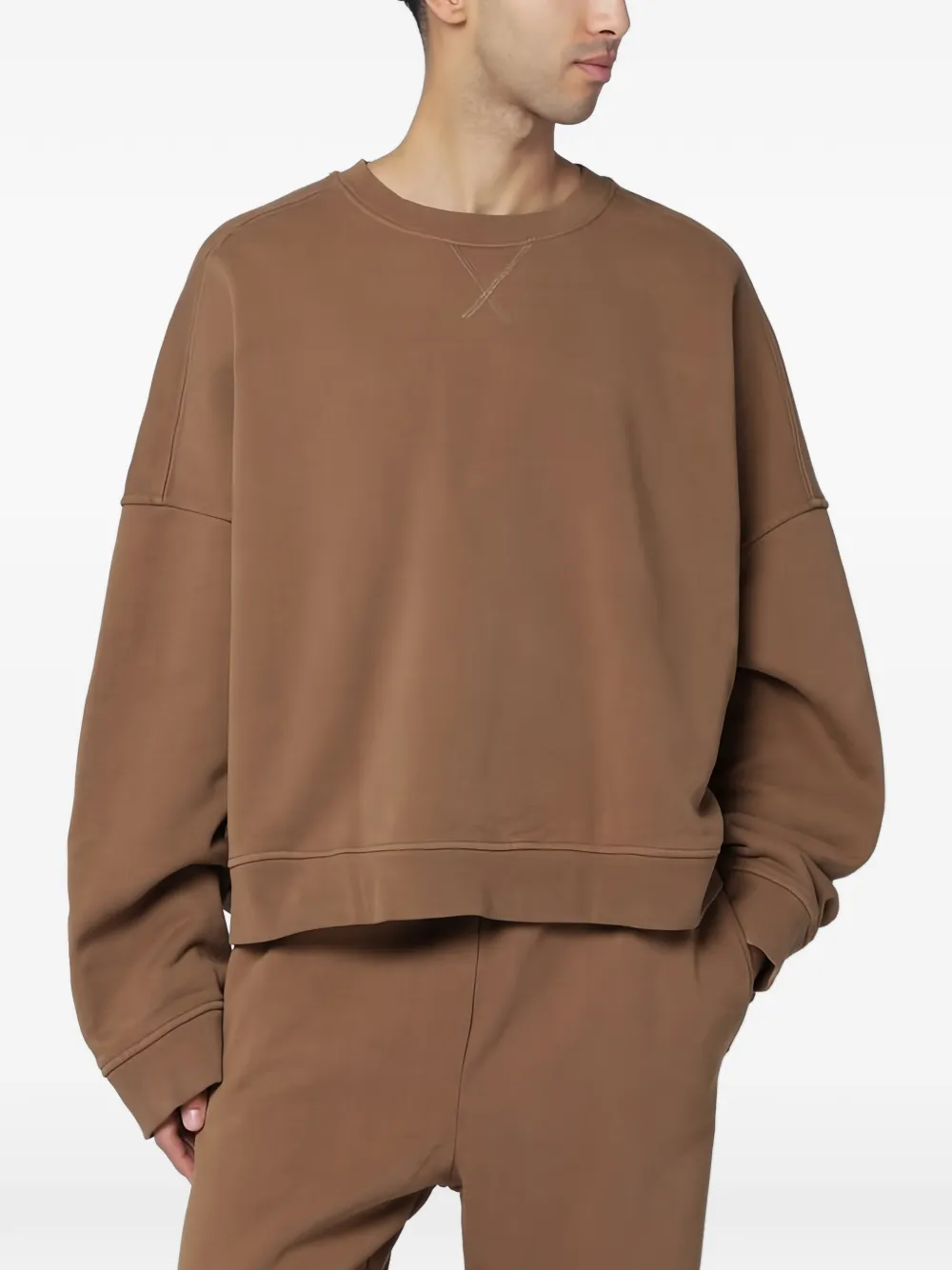 

Свитшот с круглым вырезом Entire Studios, коричневый