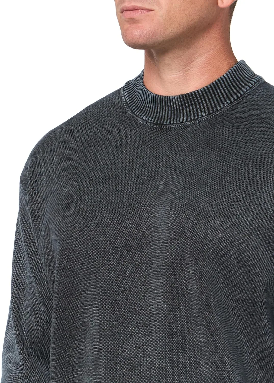 BOSS Мужской свитер из хлопка Relaxed Fit — фото 3