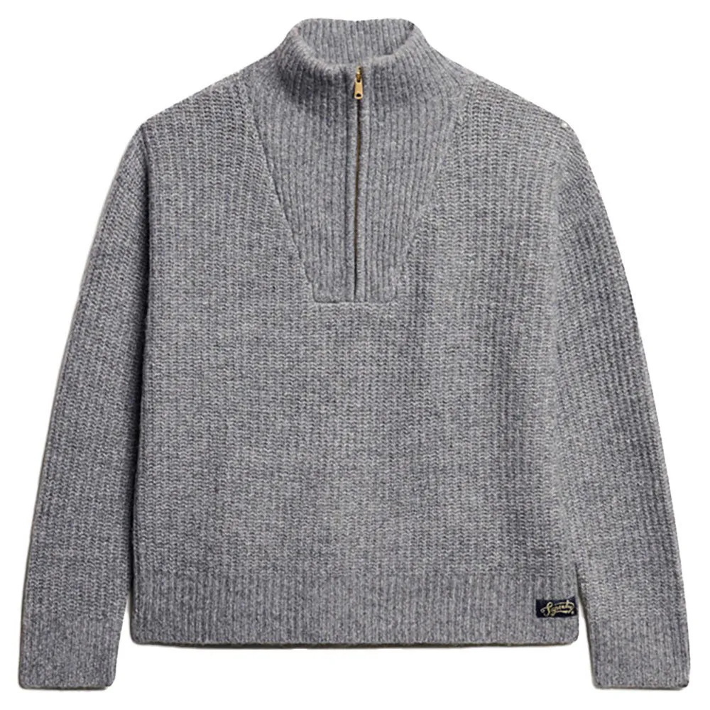 

Свитер Superdry Essential half zip, серый