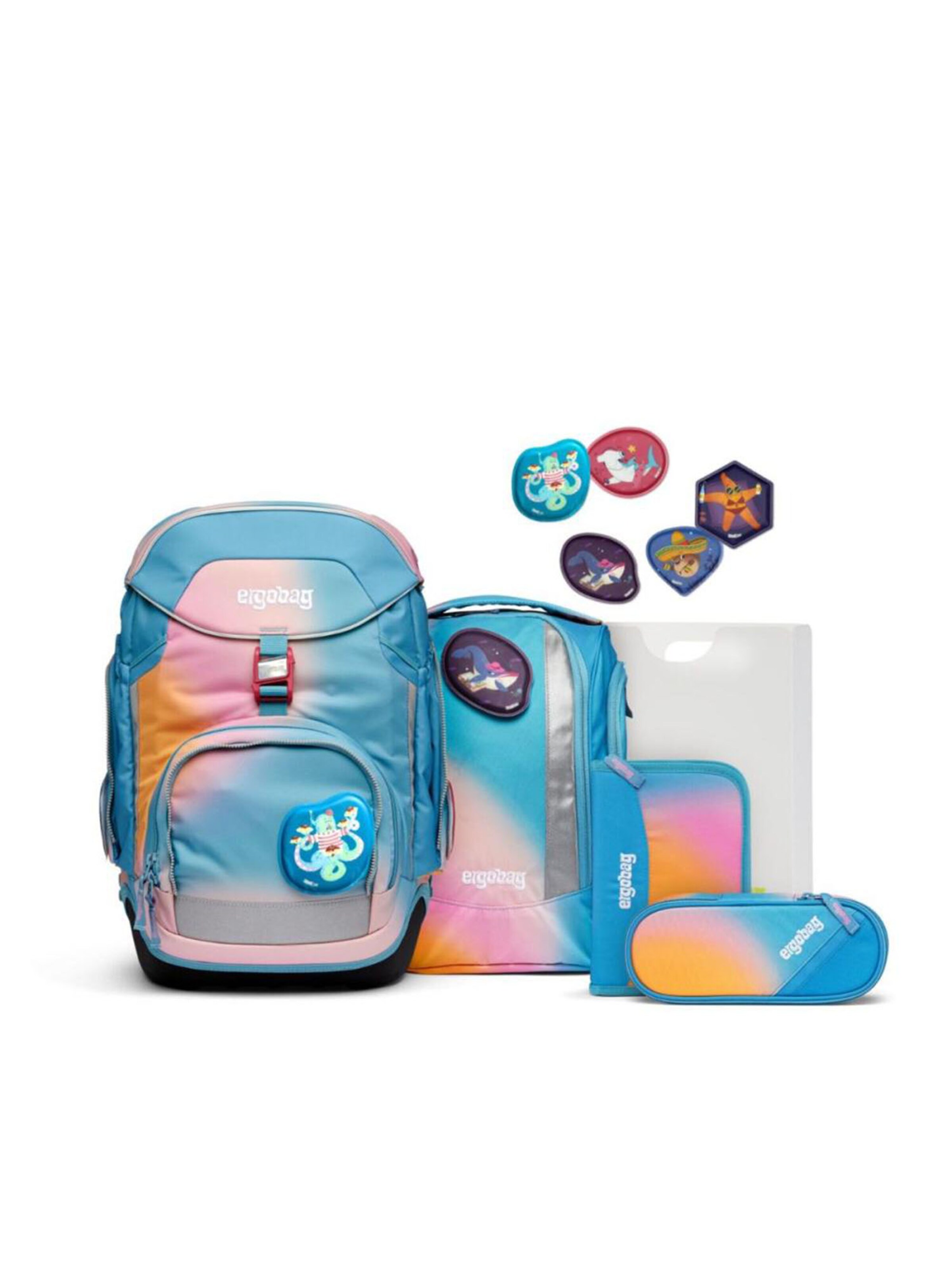 

Ergobag Рюкзак 'Set 6tlg' в пастельно-голубом цвете