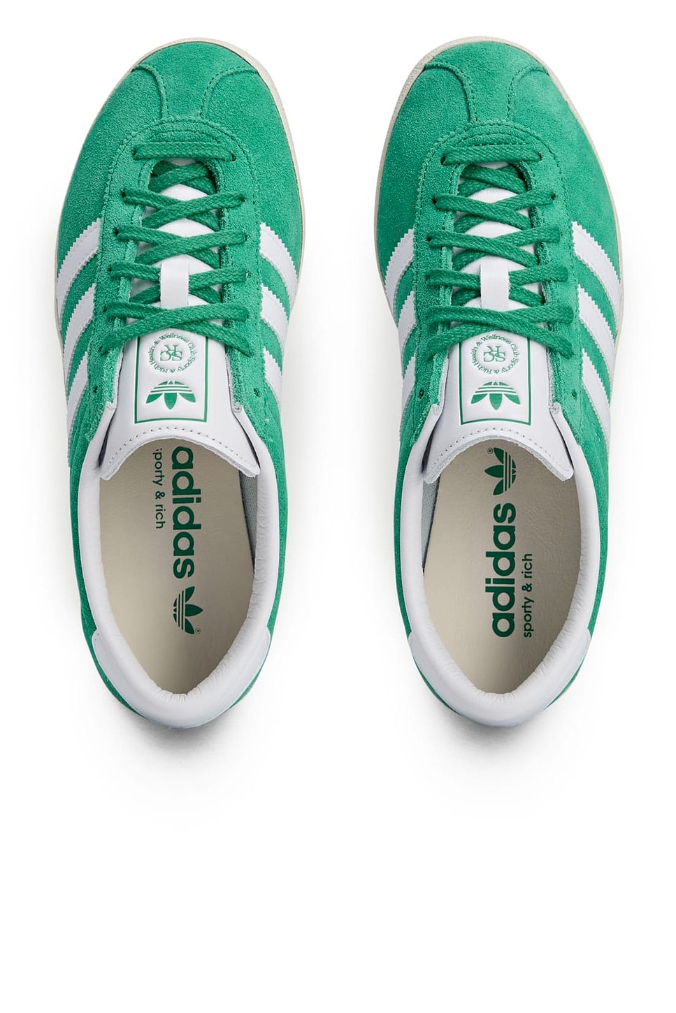 Спортивные кроссовки Sporty & Rich Blanc Adidas Originals, Court Green, Ftwr White, & Off White — фото 4
