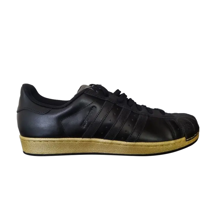 

Кроссовки Adidas Superstar Shell Toe 'Black Metallic Gold', черный