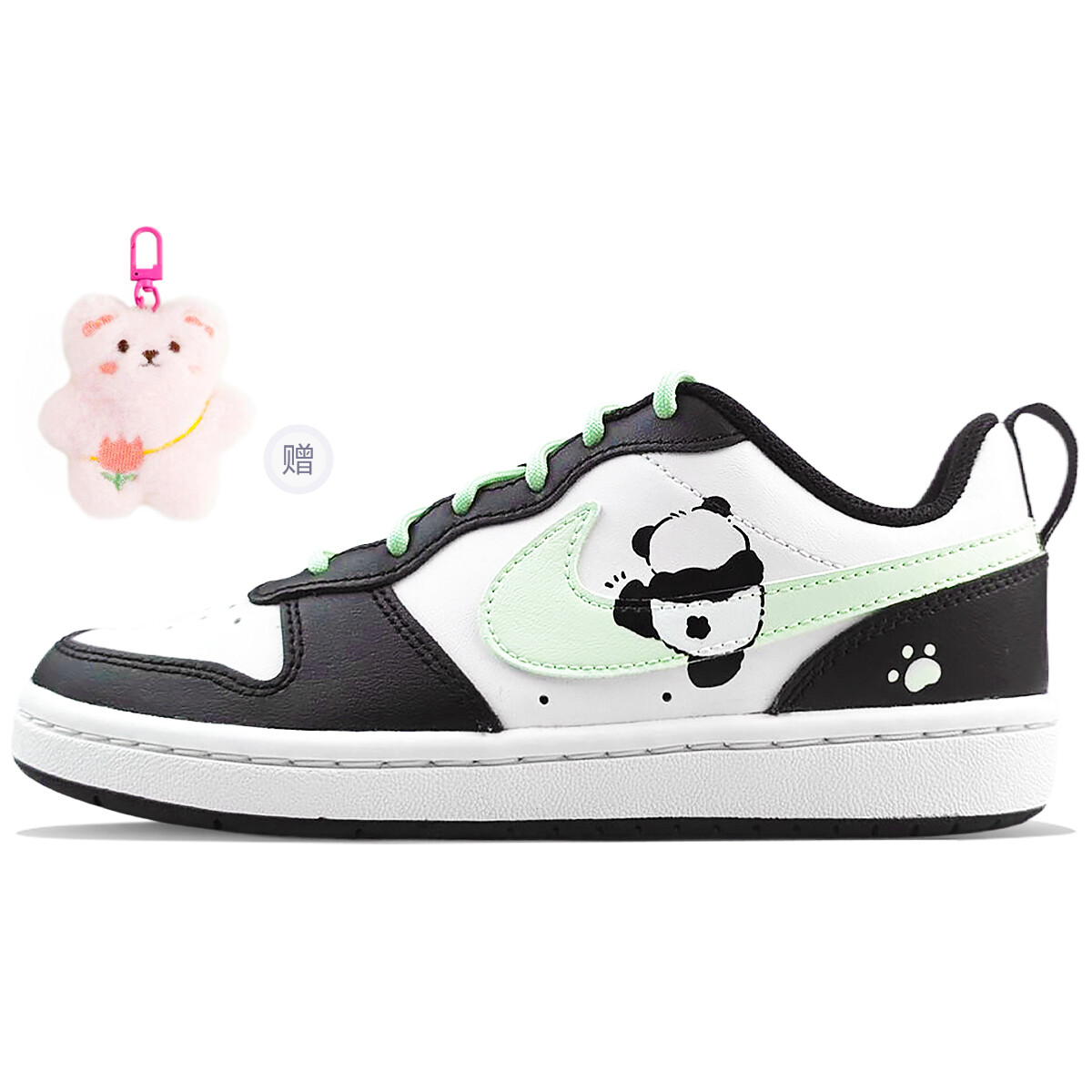 

Кроссовки Nike Court Borough Skateboarding Shoes Women's Low-top Green, черный